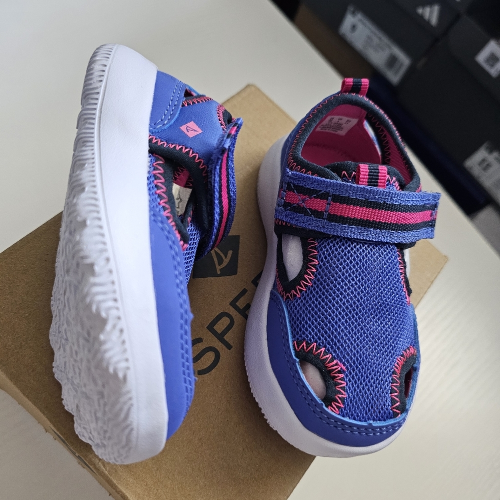 Sperry top sider child kid Coastal Break sandals Shoe baby size 5 Bpurple / pink